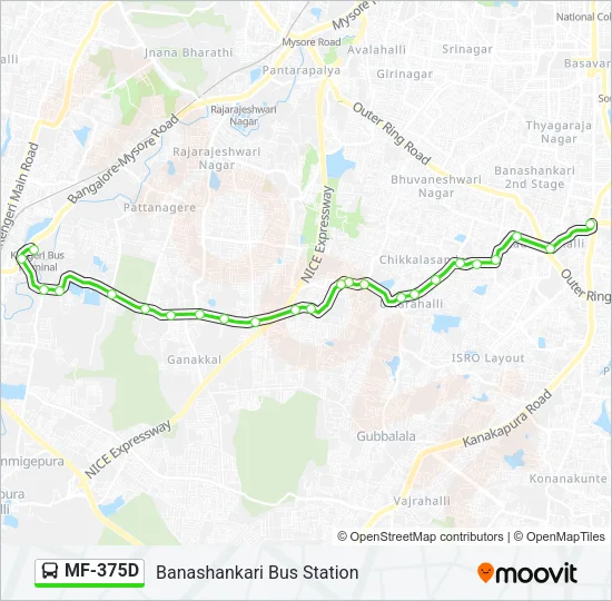 MF-375D Bus Line Map