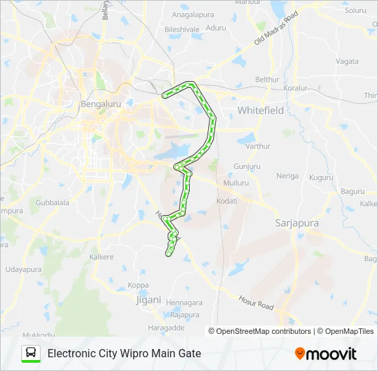 MF-500EB Bus Line Map