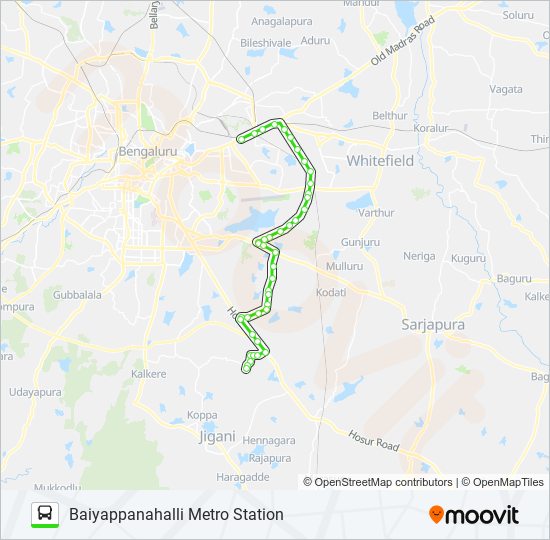 MF-500EB bus Line Map