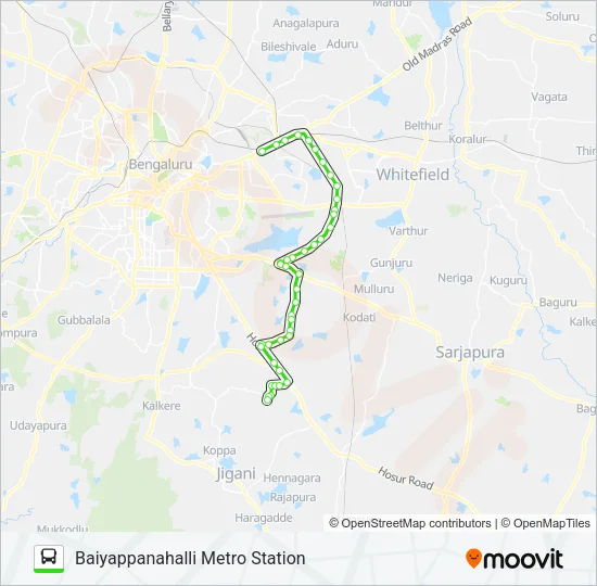 MF-500EB Bus Line Map