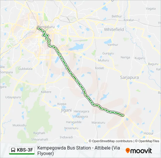 KBS-3F Bus Line Map