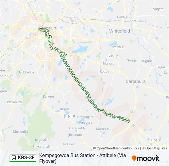 KBS-3F Bus Line Map