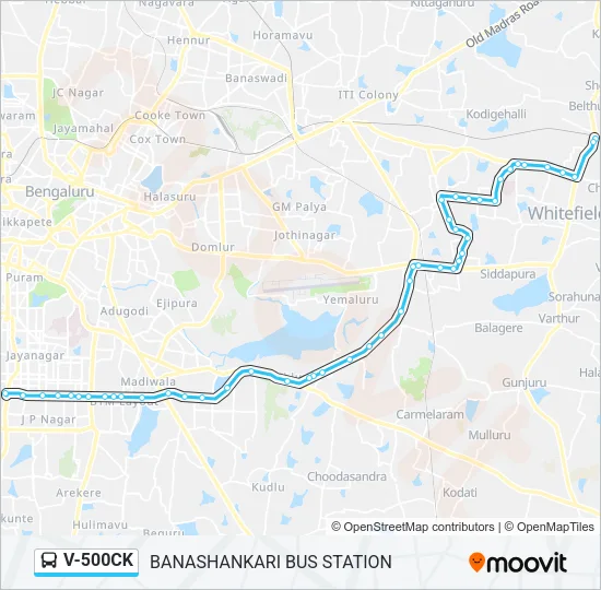 V-500CK Bus Line Map