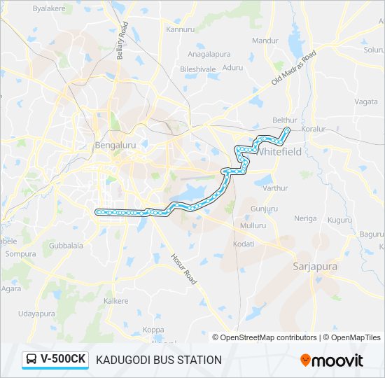 V-500CK Bus Line Map