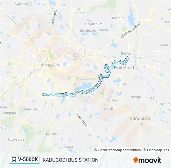 V-500CK Bus Line Map