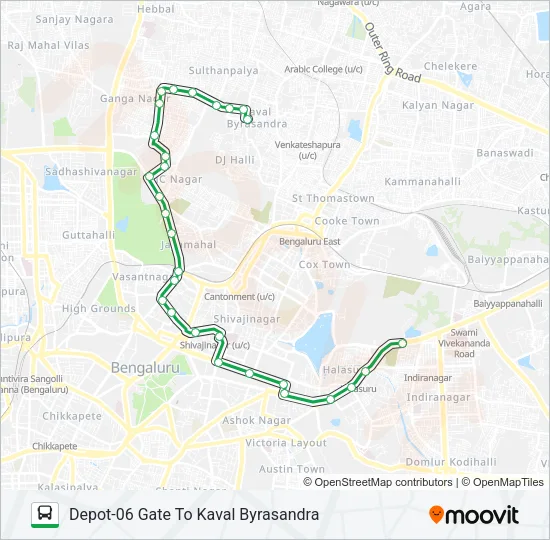 144-K D6G-KVLB Bus Line Map