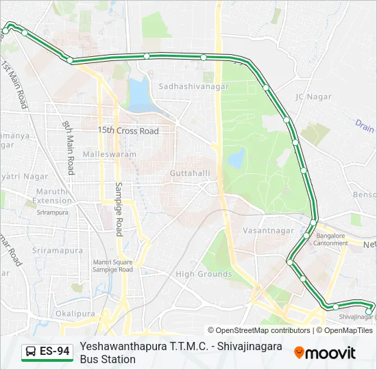 ES-94 Bus Line Map