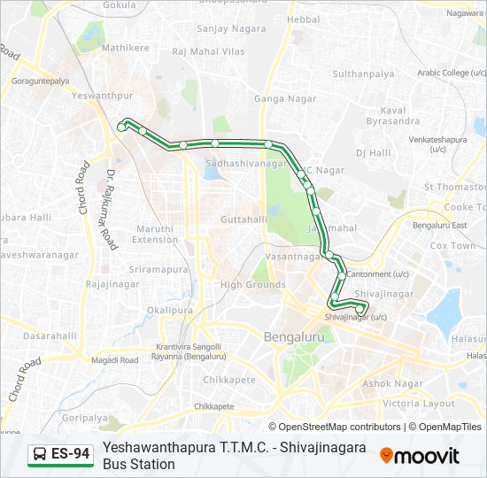 ES-94 bus Line Map