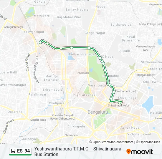 ES-94 Bus Line Map