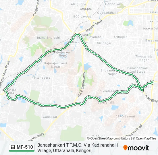 MF-510 Bus Line Map