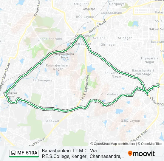MF-510A Bus Line Map