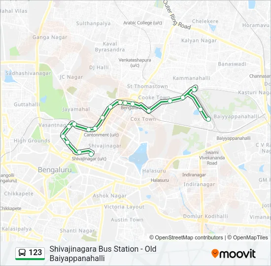 123 Bus Line Map