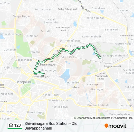 123 Bus Line Map
