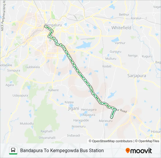 357 BDP-KBS Bus Line Map