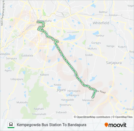 357 KBS-BDP Bus Line Map