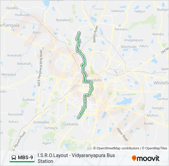 MBS-9 Bus Line Map