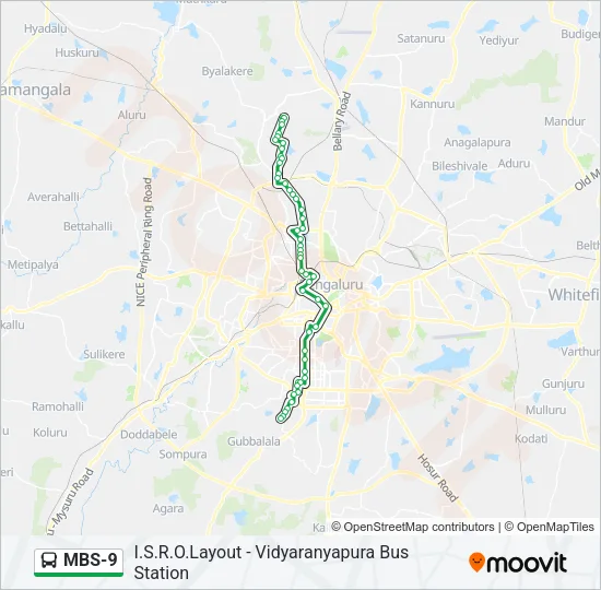 MBS-9 Bus Line Map