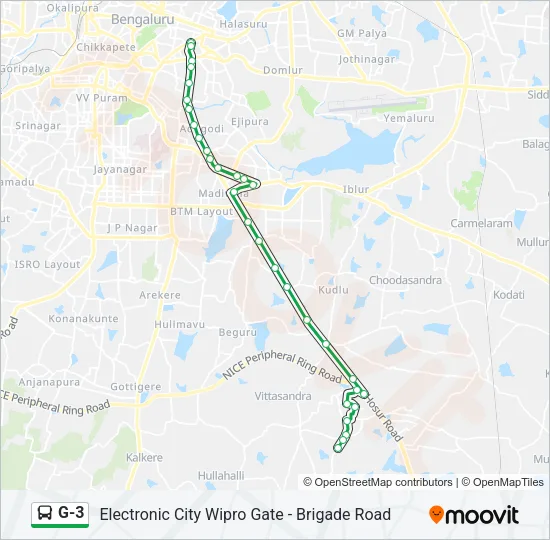G-3 Bus Line Map