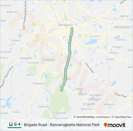 G-4 Bus Line Map