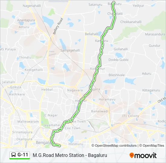 G-11 Bus Line Map