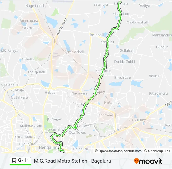 G-11 Bus Line Map