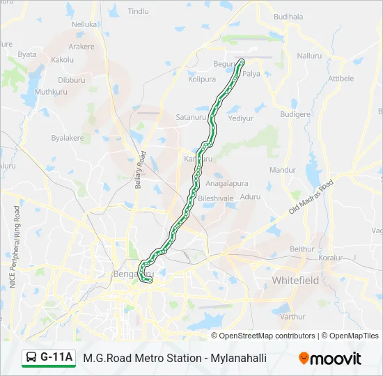 G-11A Bus Line Map