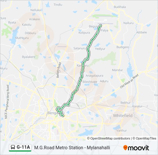 G-11A Bus Line Map