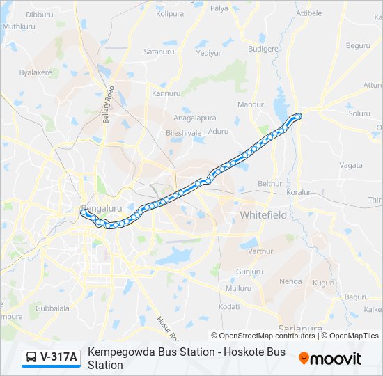 V-317A bus Line Map
