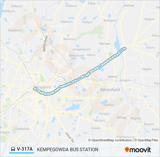 V-317A Bus Line Map
