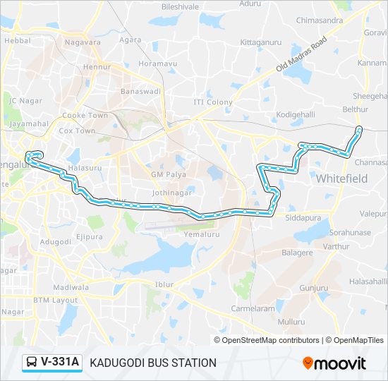 V-331A Bus Line Map
