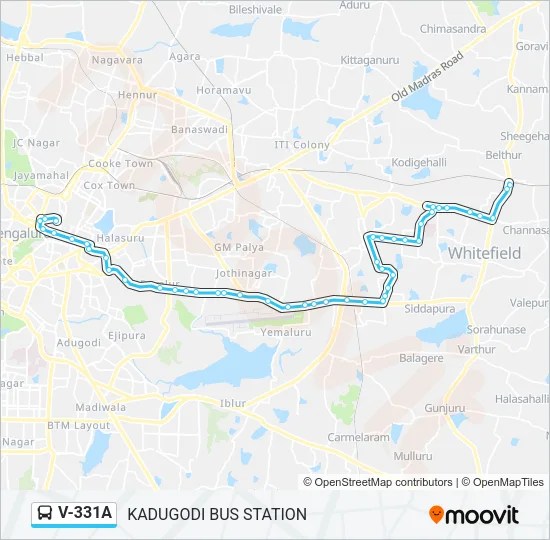 V-331A Bus Line Map