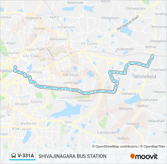 V-331A Bus Line Map