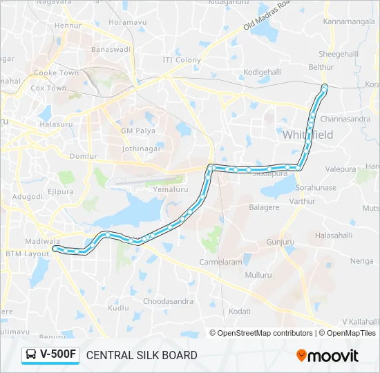 V-500F Bus Line Map