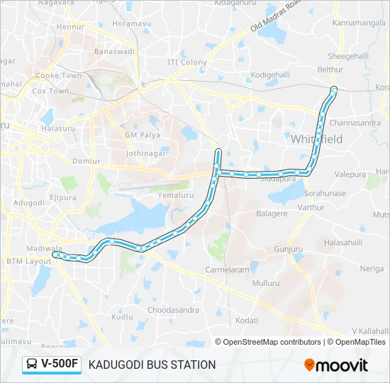V-500F Bus Line Map