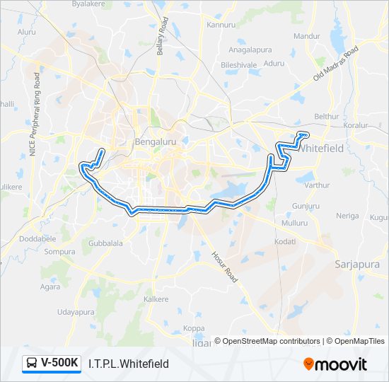 V-500K bus Line Map