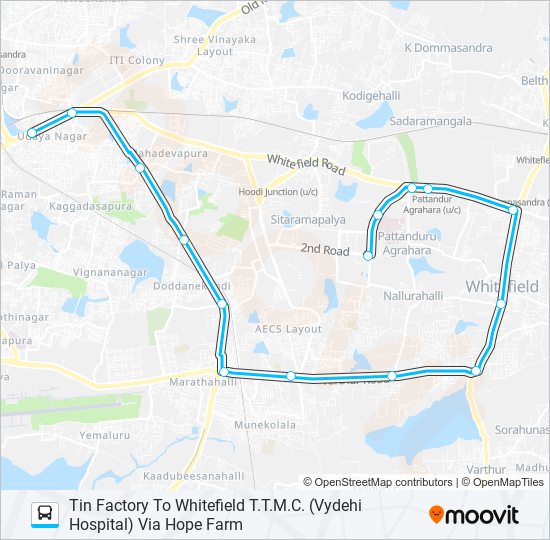 kia6 tnfwttmc Route: Schedules, Stops & Maps - Whitefield T.T.M.C.