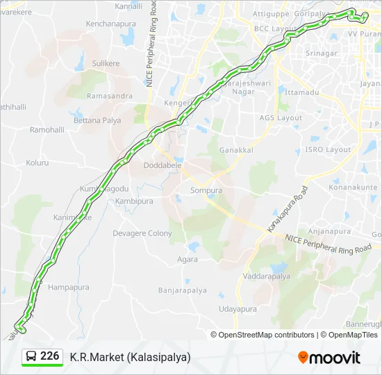 226 Bus Line Map