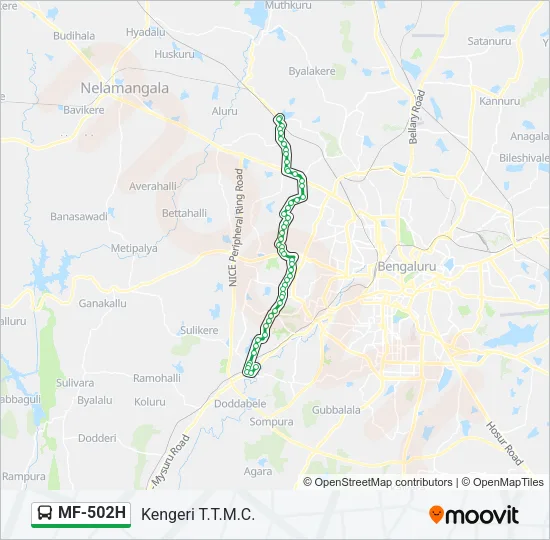 MF-502H Bus Line Map