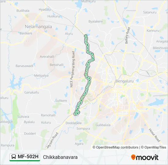 MF-502H Bus Line Map