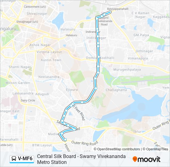 V-MF6 bus Line Map