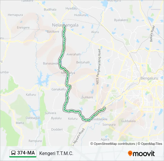 374-MA Bus Line Map