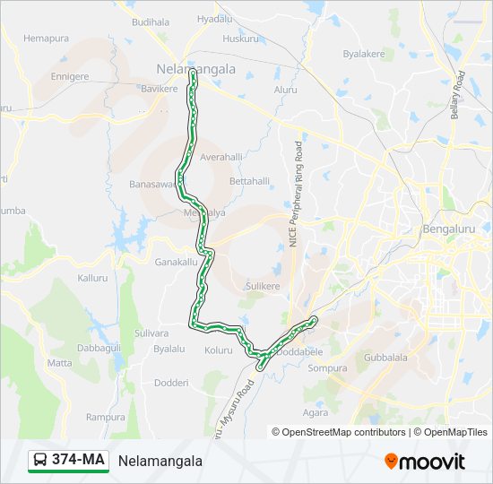 374-MA Bus Line Map