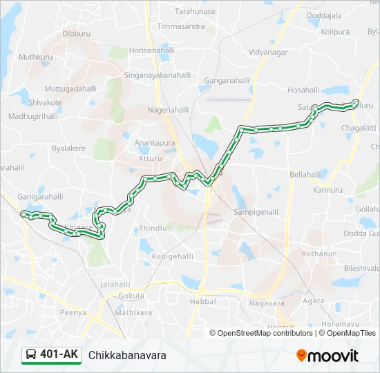 401-AK Bus Line Map