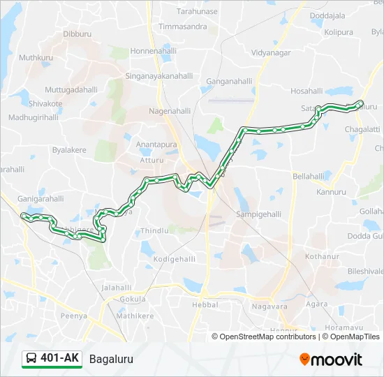 401-AK Bus Line Map