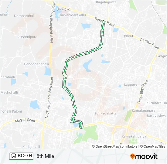 BC-7H Bus Line Map