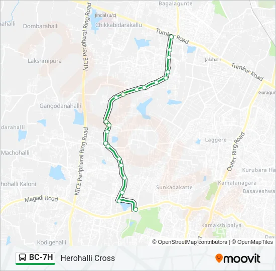 BC-7H Bus Line Map