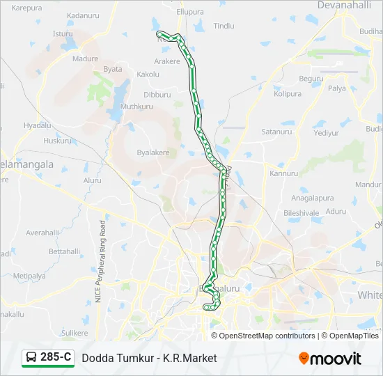 285-C Bus Line Map
