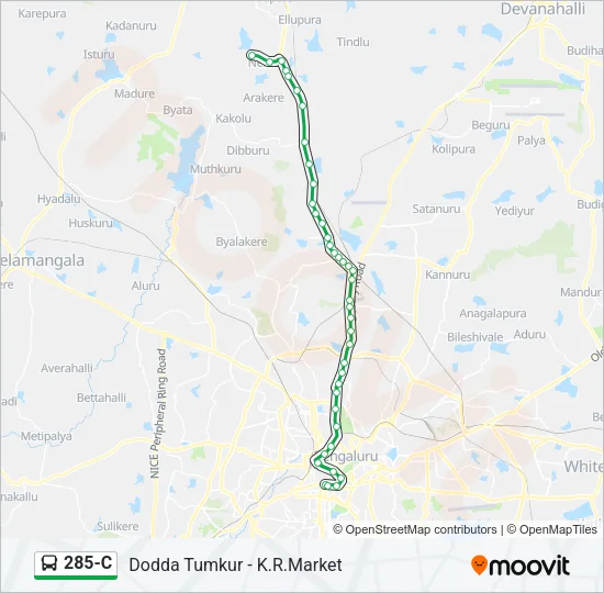 285-C Bus Line Map