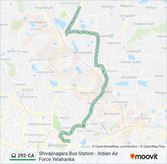 292-CA Bus Line Map
