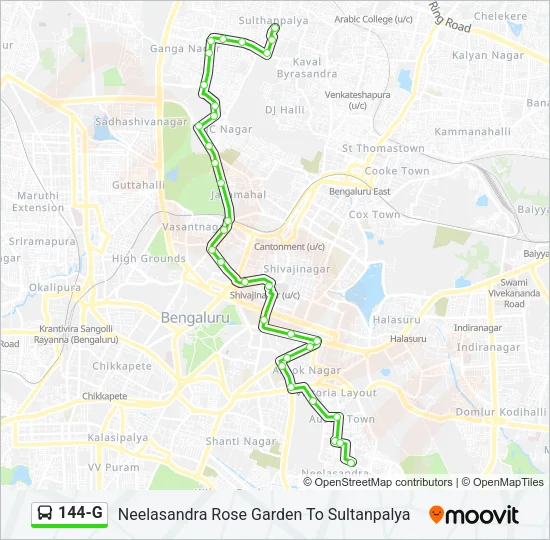 144-G Bus Line Map